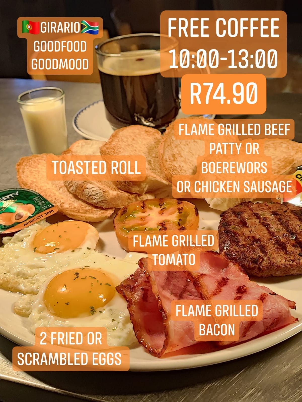 Every day SPECIAL FREE COFFEE 10:00 - 13:00